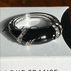 Avon Night Trance Silver Tone Ring Size 7